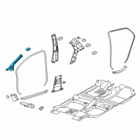 OEM Toyota Yaris Windshield Pillar Trim Diagram - 62212-52120-B0