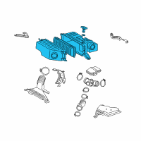 OEM 2010 Toyota Highlander Air Cleaner Assembly Diagram - 17700-20220