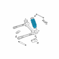 OEM 2009 Dodge Grand Caravan Rear Coil Spring Diagram - 4877943AD