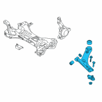 OEM 2011 Hyundai Tucson Arm Complete-Front Lower, LH Diagram - 54500-2S100