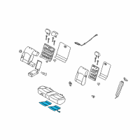 OEM 2014 Hyundai Sonata Heater-Rear Seat Cushion Diagram - 89190-3Q000