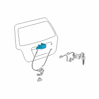 OEM 2005 Toyota Highlander Handle, Outside Diagram - 69090-48010