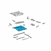 OEM 2022 Toyota 4Runner Front Floor Pan Diagram - 58111-35431