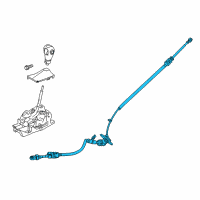 OEM 2017 Ford Special Service Police Sedan Shift Control Cable Diagram - DG1Z-7E395-C