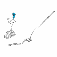 OEM 2016 Ford Taurus Shift Knob Diagram - DG1Z-7213-AC