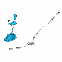 OEM 2014 Ford Special Service Police Sedan Gear Shift Assembly Diagram - GG1Z-7210-DB