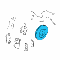 OEM 2010 Cadillac CTS Rotor Diagram - 25946317