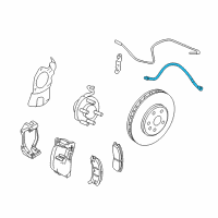 OEM Cadillac CTS Brake Hose Diagram - 22837066