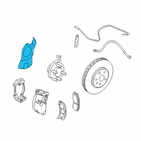 OEM 2012 Cadillac CTS Splash Shield Diagram - 25949367