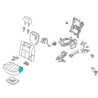 OEM 2004 Infiniti Q45 Pad & Frame Assembly Diagram - 88355-AR010