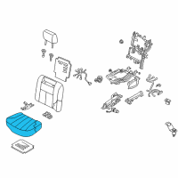OEM 2004 Infiniti Q45 Cushion Assembly-Rear Seat, L Diagram - 88350-AT920
