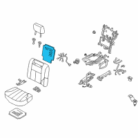 OEM 2006 Infiniti Q45 Heater Unit Assy-Rear Seat Back Diagram - 88635-AR670
