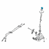 OEM Kia Soul Knob-Gearshift Lever Diagram - 43711K0100