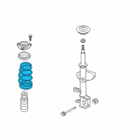 OEM 2009 Nissan Versa Spring-Front Diagram - 54010-ZN90A