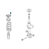 OEM 2014 Nissan Rogue Select Bolt Diagram - 54459-EN00E