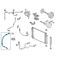 OEM 2009 Acura MDX Hose, Suction Diagram - 80311-STX-A01