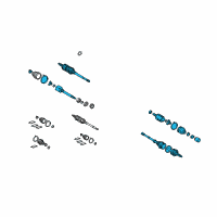 OEM Lexus RX400h Shaft Assy, Front Drive, LH Diagram - 43420-0W190