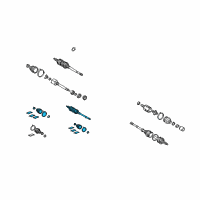 OEM 2006 Toyota Highlander Shaft & Joint Assembly Diagram - 43470-09J00