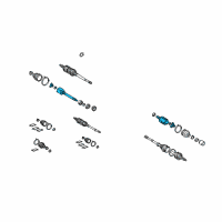 OEM Toyota Highlander Inner Joint Diagram - 43030-0W030