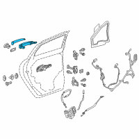 OEM 2019 Chevrolet Camaro Handle, Inside Diagram - 13521820