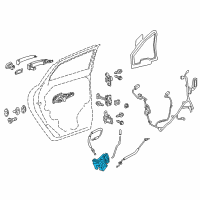 OEM 2018 GMC Acadia Latch Diagram - 13533603