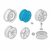 OEM 2019 Honda Civic Disk, Aluminum Wheel (18X8J) (Enkei) Diagram - 42700-TBF-A91