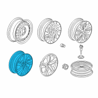 OEM Honda Civic Disk, Wheel (17X4T) (Black) (Topy) Diagram - 42700-TX4-A51