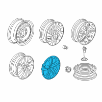 OEM Trim Assembly, Wheel (16X7J) Diagram - 44733-TBA-A13