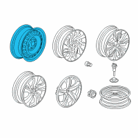 OEM 2018 Honda Civic Wheel, Disk 16X7J Diagram - 42700-TBA-A12