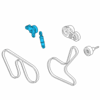 OEM 2005 Cadillac XLR Tensioner Asm-A/C Compressor Belt Diagram - 12590199