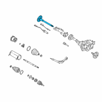 OEM 1998 Chevrolet Tahoe Front Drive Axle Inner Shaft (Rh) Diagram - 26058832