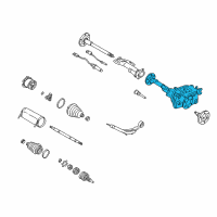 OEM Cadillac Escalade Differential Assembly Diagram - 15123424