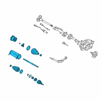 OEM 2001 GMC Sierra 1500 HD Front Wheel Drive Shaft Kit Diagram - 26069252