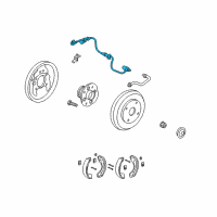 OEM 2007 Honda Accord Sensor Assembly, Left Rear Diagram - 57475-SDA-A03