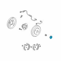 OEM 1997 Acura RL Cap, Hub Unit Diagram - 42326-SLJ-000