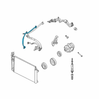 OEM 2011 Mercury Milan Pressure Line Diagram - AE5Z-19835-B