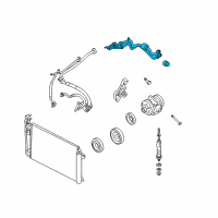 OEM 2010 Ford Fusion Evaporator Tube Diagram - AE5Z-19835-A