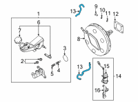 OEM Kia Seltos Hose Assembly-Brake BOOS Diagram - 59130Q5100