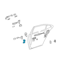 OEM 2014 Lexus LS460 Hinge Assy, Rear Door, Lower LH Diagram - 68780-30150