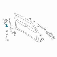 OEM 2009 Ford Expedition Latch Assembly Diagram - 7L1Z-7843150-D