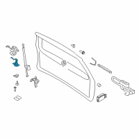 OEM Lincoln Latch Assembly Diagram - 7L1Z-7843150-D