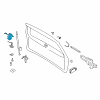 OEM 2009 Lincoln Navigator Latch Assembly Diagram - 7L1Z-7843150-B