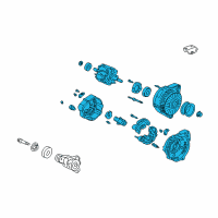 OEM 2002 Honda Odyssey Alternator, Reman Diagram - 06311-PGK-505RM