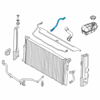 OEM 2014 BMW ActiveHybrid 3 Engine Coolant Hose Diagram - 17-12-7-648-644