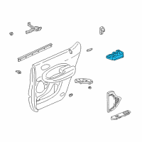 OEM Acura MDX Switch Assembly, Power Window Sub (Gun Metallic) Diagram - 35760-S3V-A01ZB