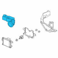 OEM 2017 Honda Accord Sensor Assembly, Parking (White Orchid Pearl) Diagram - 39680-T0A-R11ZQ