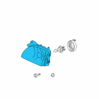 OEM 2003 Toyota Tacoma Lens & Housing Diagram - 81110-04110