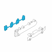 OEM GMC Sierra 3500 HD Manifold Gasket Diagram - 12676148