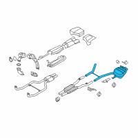 OEM 2012 BMW 750i xDrive Rear Silencer, Left, With Exhaust Flap Diagram - 18-30-7-646-954