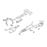 OEM 2012 BMW 750Li Gasket Exhaust.Turbocharger/Catalytic Converter. Diagram - 18-30-7-553-601